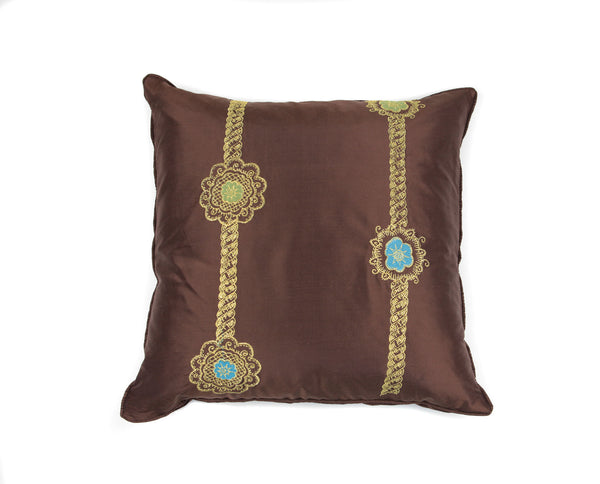 Rosette Rope - Brown/Gold Metallic