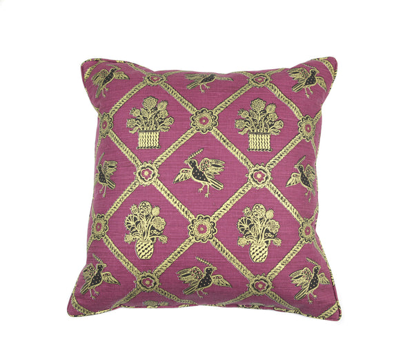 Rope Trellis - Magenta/Black/Gold Metallic