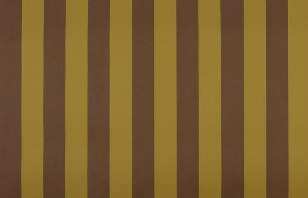 Striped Wallpaper - Mahogany / Mustard